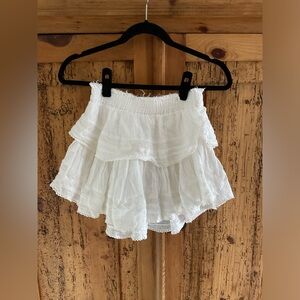 LoveShackFancy Ruffle Mini Skirt